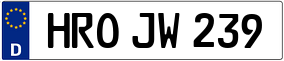 Trailer License Plate